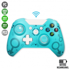 Controle sem Fio Xbox One/XSS/XSX/PS3/PC N1 - Azul Água